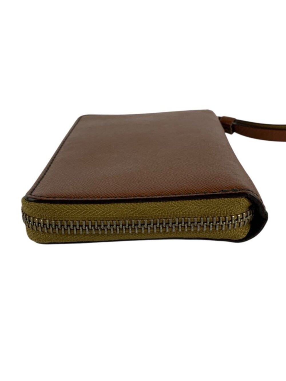 Marc By Marc Jacobs Womens Bifold Wristlet Wallet Blue Brown Leather - Picture 3 of 9